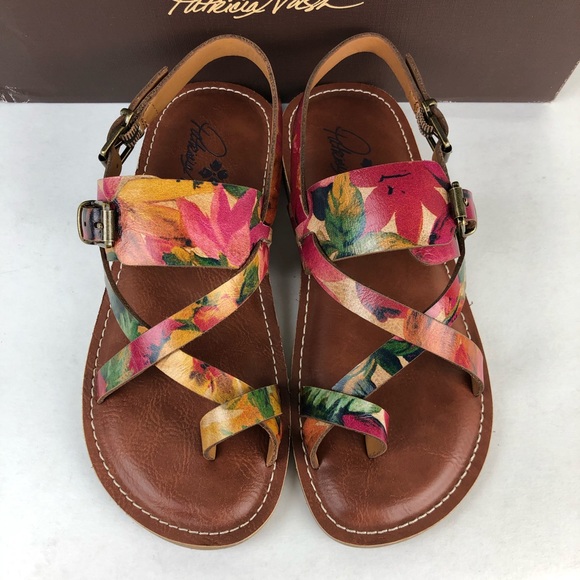 Patricia Nash Shoes - NEW Patrica Nash Fidella Leather Floral Sandals